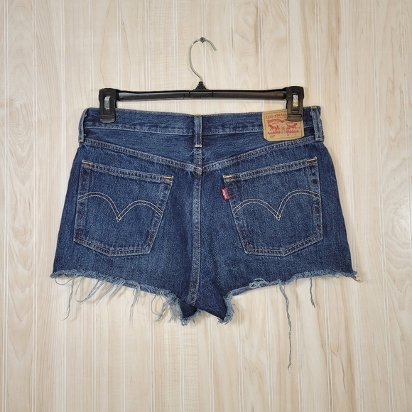 Levi Strauss Co Levi’s 501 Button-Fly Denim Cutoff Shorts Sz 32” - Picture 2 of 8